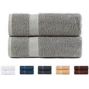 Todocama Set of 2 Shower Towels, 100% Cotton 550 gsm Extra Soft, Highly Absorbent and Quick Drying, 70 x 140 cm, Light Grey Todocama Set of 2 Shower Towels, 100% Cotton 550 gsm Extra Soft, Highly Absorbent and Quick Drying, 70 x 140 cm, Light Grey