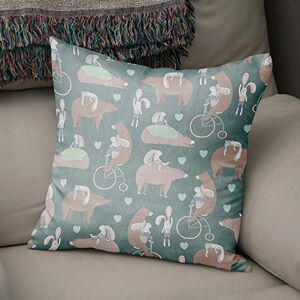 Bonamaison Decorative Cushion Cover, Polycotton, Multicolor, Standard Bonamaison Decorative Cushion Cover, Polycotton, Multicolor, Standard