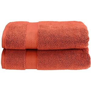 Superior Collection 100% Zero Twist Cotton Super Soft and Absorbent Bath Towel Set, Brick (Set of 2) Superior Collection 100% Zero Twist Cotton Super Soft and Absorbent Bath Towel Set, Brick (Set of 2)