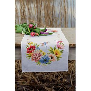 Vervaco Table Runner Cross Stitch Kit, Multicoloured, 32x84cm Vervaco Table Runner Cross Stitch Kit, Multicoloured, 32x84cm