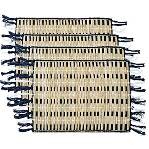 Creative Labs Set of 4 Napier Grasscloth Placemats, CTPMNAPPK4, Assorted, One Size Creative Labs Set of 4 Napier Grasscloth Placemats, CTPMNAPPK4, Assorted, One Size