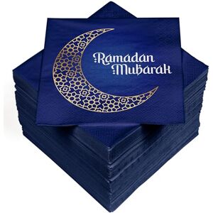 Heku Ramadan Mubarak Napkins, 3-Ply, 33 x 33 cm, Pack of 100, Absorbent and Practical Packaging, Festive Design, Wide Selection, Suitable for Ramadan Festival Heku Ramadan Mubarak Napkins, 3-Ply, 33 x 33 cm, Pack of 100, Absorbent and Practical Packaging, Festive Design, Wide Selection, Suitable for Ramadan Festival