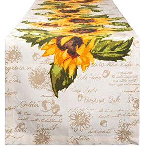 DII Sunflower Cotton Table Runner - Table Runner DII Sunflower Cotton Table Runner - Table Runner