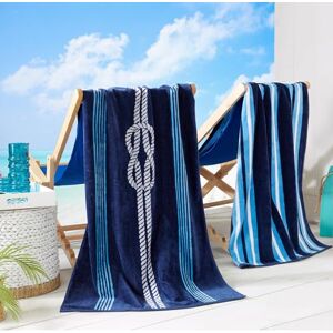 Great Bay Home Large Beach Towel Set of 2 Nautical Beach Towels for Adults and Absorbent Velour Pool Towels with 100% Cotton Lightweight Quick Dry Beach Towel Pack, 2 Pack 30inch x 60inch Great Bay Home Large Beach Towel Set of 2 Nautical Beach Towels for Adults and Absorbent Velour Pool Towels with 100% Cotton Lightweight Quick Dry Beach Towel Pack, 2 Pack 30inch x 60inch
