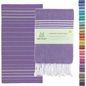 WETCAT Turkish Beach Towel Oversized 38x71 100% Cotton Sand Free Quick Dry Extra Large Light Travel Towel for Adults Beach Accessories Gifts Dark Purple WETCAT Turkish Beach Towel Oversized 38x71 100% Cotton Sand Free Quick Dry Extra Large Light Travel Towel for Adults Beach Accessories Gifts Dark Purple