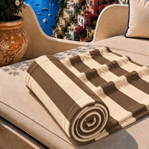 PETTI Artigiani Italiani Microfibre Beach Towel, Beach or Pool Towel, Beach Towel, Large 90 x 180 cm, Brown Beige Stripes PETTI Artigiani Italiani Microfibre Beach Towel, Beach or Pool Towel, Beach Towel, Large 90 x 180 cm, Brown Beige Stripes