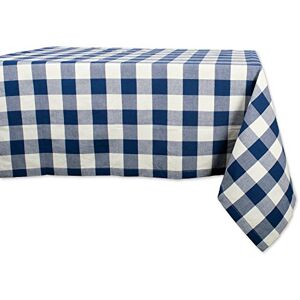 DII Buffalo Check Collection, Classic Farmhouse Tablecloth, Tablecloth, 60x120, Navy & Cream DII Buffalo Check Collection, Classic Farmhouse Tablecloth, Tablecloth, 60x120, Navy & Cream
