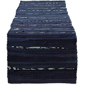 DII Everyday Machine Washable Chindi Rag Table Runner, 14 X 72, Nautical Blue DII Everyday Machine Washable Chindi Rag Table Runner, 14 X 72, Nautical Blue