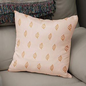 Bonamaison Decorative Cushion Cover, Polycotton, Orange, Standard Bonamaison Decorative Cushion Cover, Polycotton, Orange, Standard