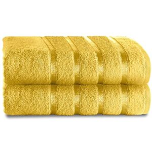 GC GAVENO CAVAILIA Fade Resistant Luxury Towels, Extra Absorbent 100% Ringspun Egyptian Cotton 500 GSM Bathroom Set, Ochre, 2PK GC GAVENO CAVAILIA Fade Resistant Luxury Towels, Extra Absorbent 100% Ringspun Egyptian Cotton 500 GSM Bathroom Set, Ochre, 2PK