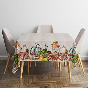 Italian Bed Linen Panama tablecloth, Stain resistant, 100% cotton, Colori d’autunno, 150x150 cm Italian Bed Linen Panama tablecloth, Stain resistant, 100% cotton, Colori d’autunno, 150x150 cm