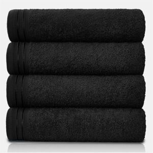 GC GAVENO CAVAILIA Large Towels Bath Sheet Highly Absorbent Egyptian Cotton Towel Set 4 Pack Extra Soft Large Bath Towel Black Quick Dry Bath Sheets 450 GSM Washable Towels, 75 X 135 Cm GC GAVENO CAVAILIA Large Towels Bath Sheet Highly Absorbent Egyptian Cotton Towel Set 4 Pack Extra Soft Large Bath Towel Black Quick Dry Bath Sheets 450 GSM Washable Towels, 75 X 135 Cm
