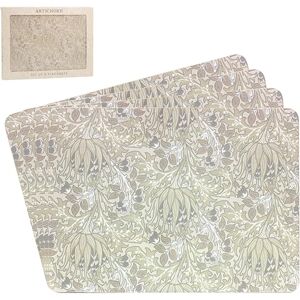 The Leonardo Collection William Morris Christmas Artichoke Placemats Set 4 For Dining Easy Clean Non Slip Place Mats For Dinner Plates & Table Décor Durable Table Mats For Home & Kitchen The Leonardo Collection William Morris Christmas Artichoke Placemats Set 4 For Dining Easy Clean Non Slip Place Mats For Dinner Plates & Table Décor Durable Table Mats For Home & Kitchen