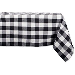 DII Buffalo Check Collection Classic Tablecloth with Farmhouse Motif, Cotton, Black/White, Tablecloth, 60 x 104 cm DII Buffalo Check Collection Classic Tablecloth with Farmhouse Motif, Cotton, Black/White, Tablecloth, 60 x 104 cm