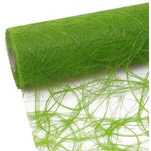 Deko AS GmbH Sizoweb Table Runner 25 Metre Roll + 100 Decorative Hearts (20 cm Wide, Apple Green) Deko AS GmbH Sizoweb Table Runner 25 Metre Roll + 100 Decorative Hearts (20 cm Wide, Apple Green)