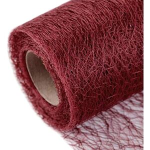 Schnoschi Decorative Fabric Roll 9 m x 30 cm Table Runner, Decorative Net, Fabric Mesh, Available in a Range of Colours bordeaux Schnoschi Decorative Fabric Roll 9 m x 30 cm Table Runner, Decorative Net, Fabric Mesh, Available in a Range of Colours bordeaux