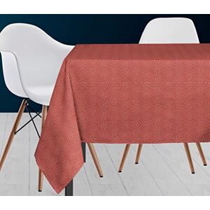Soleil d'ocre Peacock Tablecloth, Polyester, Red, 140 x 240 cm Soleil d'ocre Peacock Tablecloth, Polyester, Red, 140 x 240 cm