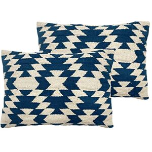 furn. The Linen Yard Jura Feather Filled Cushion Twin Pack, Cotton, Navy,40 x 60cm furn. The Linen Yard Jura Feather Filled Cushion Twin Pack, Cotton, Navy,40 x 60cm