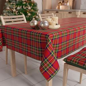 PETTI Artigiani Italiani Stain-Resistant Tablecloth Christmas – 140x300 cm Rectangular Festive Table Cover for Kitchen or Dining Table, Tartan Design – 14 Seats, 100% Made in Italy PETTI Artigiani Italiani Stain-Resistant Tablecloth Christmas – 140x300 cm Rectangular Festive Table Cover for Kitchen or Dining Table, Tartan Design – 14 Seats, 100% Made in Italy