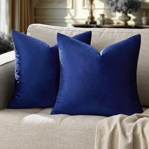 GIGIZAZA Royal Blue Velvet Decorative Throw Pillow Covers - Decor for Sofa Bed 2 Pack GIGIZAZA Royal Blue Velvet Decorative Throw Pillow Covers - Decor for Sofa Bed 2 Pack