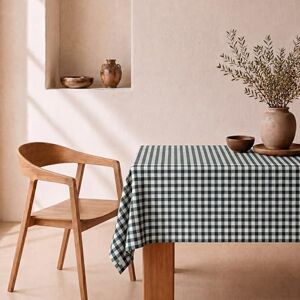 svet Stain-Resistant Tablecloth, Extra Soft Fabric, Rectangular Table, Waterproof Cotton, 140 x 260 cm (Vichy Green Square) svet Stain-Resistant Tablecloth, Extra Soft Fabric, Rectangular Table, Waterproof Cotton, 140 x 260 cm (Vichy Green Square)