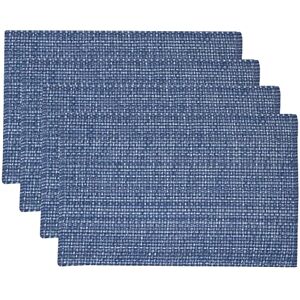 Sweet Home Collection Trends Two Tone 100% Cotton Woven Placemat, 10"x19 Sweet Home Collection Trends Two Tone 100% Cotton Woven Placemat, 10"x19