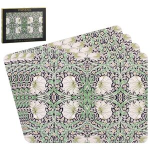 The Leonardo Collection William Morris Pimpernel Placemats Set of 4 For Dining Ideal Kitchen Mats Non Slip Washable Place Mats For Table Easy to Clean Table Mats For Dinner Plates & Any Time Meal The Leonardo Collection William Morris Pimpernel Placemats Set of 4 For Dining Ideal Kitchen Mats Non Slip Washable Place Mats For Table Easy to Clean Table Mats For Dinner Plates & Any Time Meal