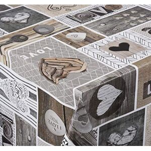 Venilia Love in the air tablecloth, table linen, oilcloth, easy-care, water-repellent, rectangular, PVC polyester, 140 x 200 cm Venilia Love in the air tablecloth, table linen, oilcloth, easy-care, water-repellent, rectangular, PVC polyester, 140 x 200 cm