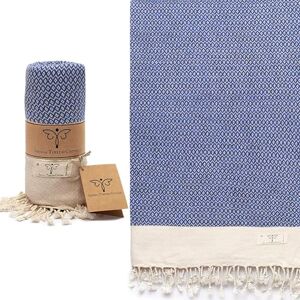 SMYRNA TURKISH COTTON Smyrna Vintage Series Original Turkish Beach Towel 100% Cotton, Prewashed, 37 x 71 Inches Turkish Bath Towel for SPA, Beach, Pool, Gym and Bathroom (Azure) SMYRNA TURKISH COTTON Smyrna Vintage Series Original Turkish Beach Towel 100% Cotton, Prewashed, 37 x 71 Inches Turkish Bath Towel for SPA, Beach, Pool, Gym and Bathroom (Azure)