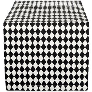 DII Cream Print, Black Harlequin, Table Runner 14x108 DII Cream Print, Black Harlequin, Table Runner 14x108
