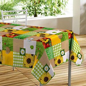 Douceur d'Intérieur CONFECTIONED Tablecloth, Flower Patch, 140 x 240 cm Douceur d'Intérieur CONFECTIONED Tablecloth, Flower Patch, 140 x 240 cm