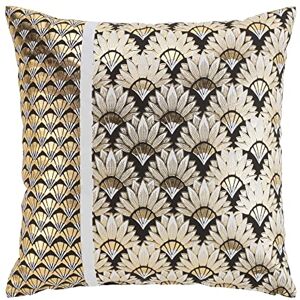 Douceur d'Intérieur , Cushion Cover and Insert 60 X 60 Cm Cotton Printed Gold, Carat Douceur d'Intérieur , Cushion Cover and Insert 60 X 60 Cm Cotton Printed Gold, Carat