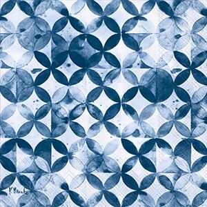 Boston International IHR 3-Ply Paper Napkins, 20-Count Cocktail Size, Moroccan Indigo Boston International IHR 3-Ply Paper Napkins, 20-Count Cocktail Size, Moroccan Indigo