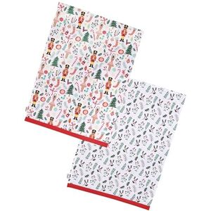 Dexam Nutcracker Recycled Cotton Set of 2 Tea Towels Dexam Nutcracker Recycled Cotton Set of 2 Tea Towels
