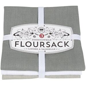 Now Designs Floursack Kitchen Dish Towels, 20 x 30in, London/White/Grey, 3 Count Now Designs Floursack Kitchen Dish Towels, 20 x 30in, London/White/Grey, 3 Count