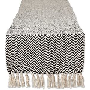 DII Woven Basic Tabletop Collection, Chevron Table Runner, 15x72, Black DII Woven Basic Tabletop Collection, Chevron Table Runner, 15x72, Black