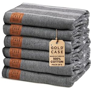 GOLD CASE HOME COLLECTION Gold CASE Turkish Beach Towel Set of 6-100% Cotton 70x38 inches XXL Oversized PRE-Washed Quick Dry Sand Free Turkish Towel Lightweight Bath Towels (Lycia-Black) GOLD CASE HOME COLLECTION Gold CASE Turkish Beach Towel Set of 6-100% Cotton 70x38 inches XXL Oversized PRE-Washed Quick Dry Sand Free Turkish Towel Lightweight Bath Towels (Lycia-Black)