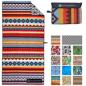 ECCOSOPHY Microfiber Beach Towel for Adults Oversized Travel Beach Towels with Pouch 71x35 inch Quick Dry Pool Towels Large Sand Free Beach Towels (Cancun) ECCOSOPHY Microfiber Beach Towel for Adults Oversized Travel Beach Towels with Pouch 71x35 inch Quick Dry Pool Towels Large Sand Free Beach Towels (Cancun)