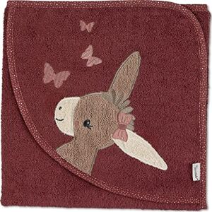Sterntaler Emmily Hooded Bath Towel 80 x 80 cm Red Sterntaler Emmily Hooded Bath Towel 80 x 80 cm Red