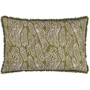 Hoem furn. Frond Reversible 100% Cotton Cushion with Feather Filling – Olive (40 x 60cm) Hoem furn. Frond Reversible 100% Cotton Cushion with Feather Filling – Olive (40 x 60cm)