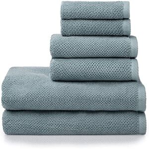 Simpli-Magic 79458 Popcorn Textured Bath Towels Set, 2 Bath Towels, 2 Hand Towels, 2 Washcloths, 6 Pieces, Blue Simpli-Magic 79458 Popcorn Textured Bath Towels Set, 2 Bath Towels, 2 Hand Towels, 2 Washcloths, 6 Pieces, Blue