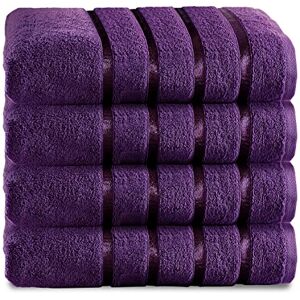 GC GAVENO CAVAILIA Fade Resistant Luxury, Extra Absorbent 100% Ringspun Egyptian Cotton 500 GSM Bathroom Set, Aubergine, 4 Pk Bath Towel GC GAVENO CAVAILIA Fade Resistant Luxury, Extra Absorbent 100% Ringspun Egyptian Cotton 500 GSM Bathroom Set, Aubergine, 4 Pk Bath Towel