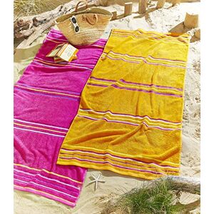 Catherine Lansfield Rainbow Pair Beach Towels Pink Catherine Lansfield Rainbow Pair Beach Towels Pink