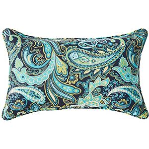 Pillow Perfect Outdoor Pretty Paisley Rectangular Throw Pillow, Navy, Set of 2 Pillow Perfect Outdoor Pretty Paisley Rectangular Throw Pillow, Navy, Set of 2