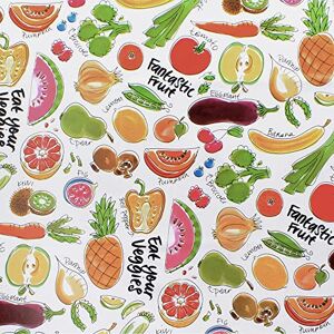 ORYX 5544001 Oilcloth Tablecloth Round Fruit Fantasy Waterproof Stain-Resistant PVC Diameter 140 cm Indoor and Outdoor Use, Plastic, Multi-Coloured ORYX 5544001 Oilcloth Tablecloth Round Fruit Fantasy Waterproof Stain-Resistant PVC Diameter 140 cm Indoor and Outdoor Use, Plastic, Multi-Coloured