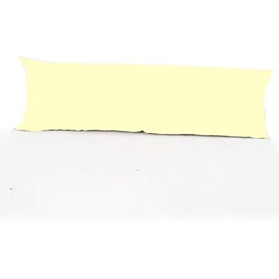 clicktostyle Easy Care Bolster King 5ft (152 cm x 50 cm) (60"x19") Long Polycotton Pillow Case Only 20 Colours Available (Lemon) clicktostyle Easy Care Bolster King 5ft (152 cm x 50 cm) (60"x19") Long Polycotton Pillow Case Only 20 Colours Available (Lemon)