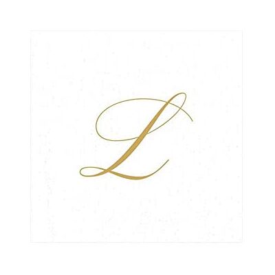 Caspari 2900CG.L White Pearls Gold Cocktail Napkins - Cocktail Napkins Caspari 2900CG.L White Pearls Gold Cocktail Napkins - Cocktail Napkins