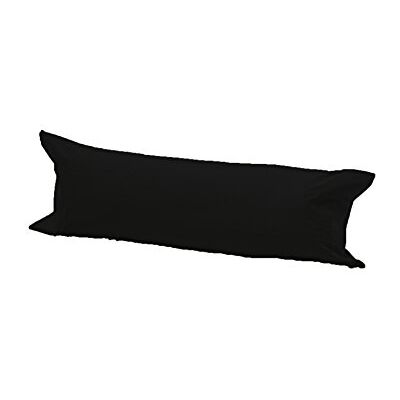 British Home Bedding Bolster Pillow Case Long Body Orthopaedic Support Maternity Pregnancy Pillow Case (King 5ft 19"X 60", Black) British Home Bedding Bolster Pillow Case Long Body Orthopaedic Support Maternity Pregnancy Pillow Case (King 5ft 19"X 60", Black)
