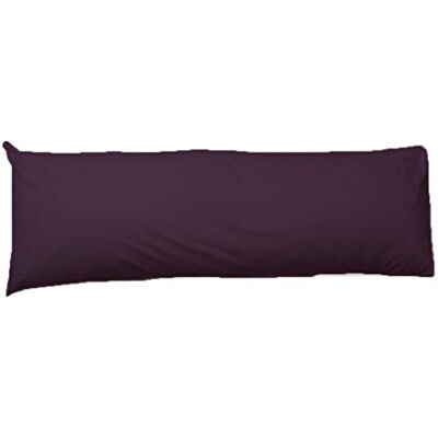 British Home Bedding Bolster Pillow Case Long Body Orthopaedic Support Maternity Pregnancy Pillow Case (King 5ft 19"X 60", Plum) British Home Bedding Bolster Pillow Case Long Body Orthopaedic Support Maternity Pregnancy Pillow Case (King 5ft 19"X 60", Plum)