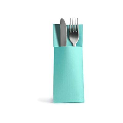 Alvotex Airlaid 50 Cutlery Napkins, Cutlery Pockets, Fabric-Like, Disposable Napkin, Blue Mint, 32 x 40 cm Alvotex Airlaid 50 Cutlery Napkins, Cutlery Pockets, Fabric-Like, Disposable Napkin, Blue Mint, 32 x 40 cm